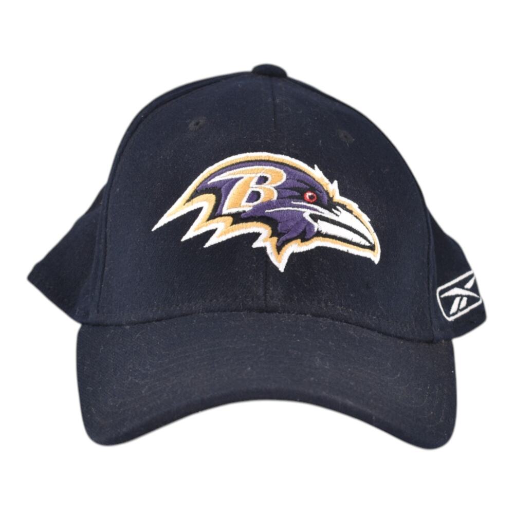 Reebok Baltimore Ravens NFL Baseball Cap Hat L/XL Navy Blue Embroidered Logo